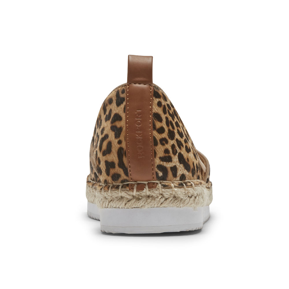 Rockport Slip-Ons Dame Leopard - Seaview Bungee - QJAT38479